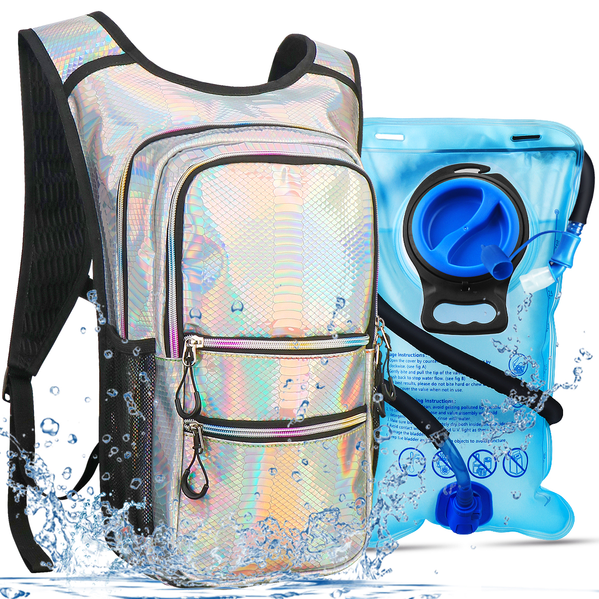 Hydration Pack Outdoor - Bike Pack Portable Waterproof Backpack With