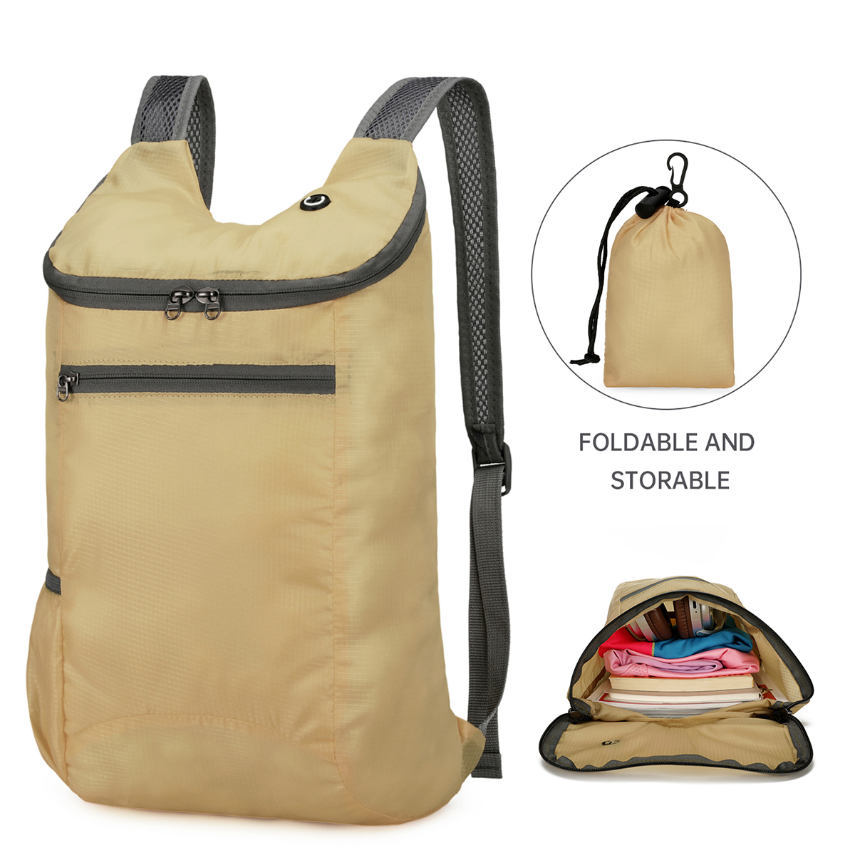 Foldable Backpack Small - Fashionable Ultra-Light Outdoor Travel Bag, Sports