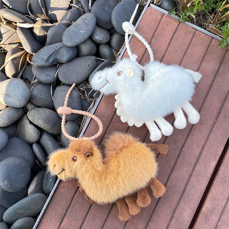 1PCS Mini Camel Plush Keychain - Mini Backpack Purse incelemesi ve fiyatı