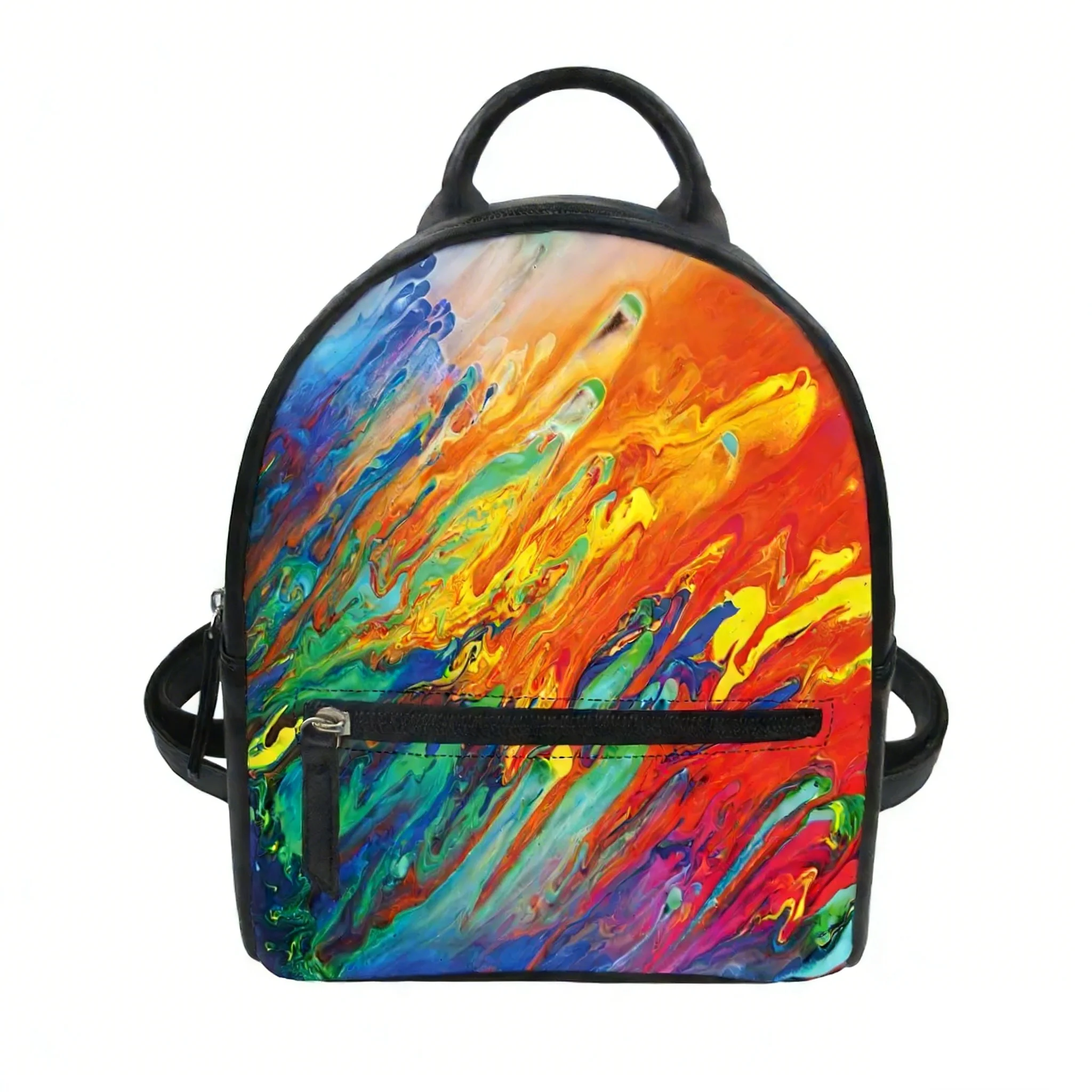 Custom Abstract Multicolor Cus - Mini Backpack Purse incelemesi ve fiyatı