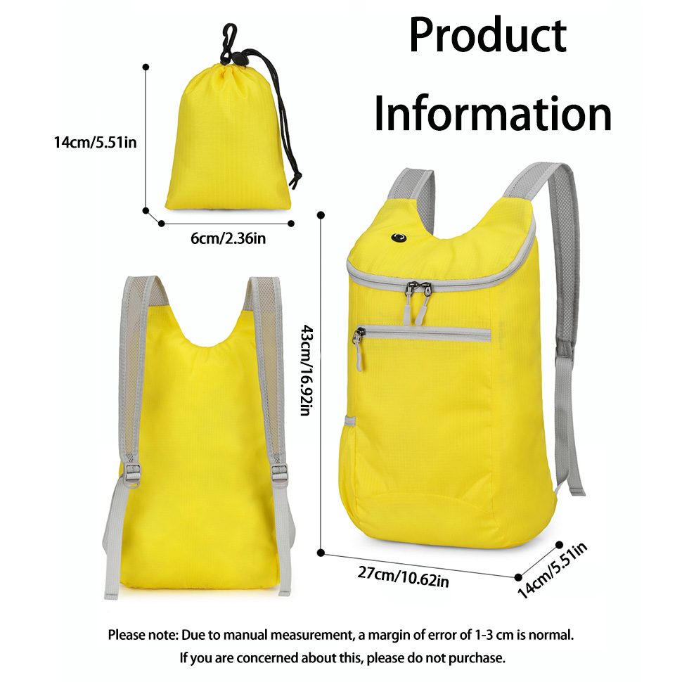Lightweight Nylon Outdoor Spor - Foldable Backpack Small incelemesi ve fiyatı