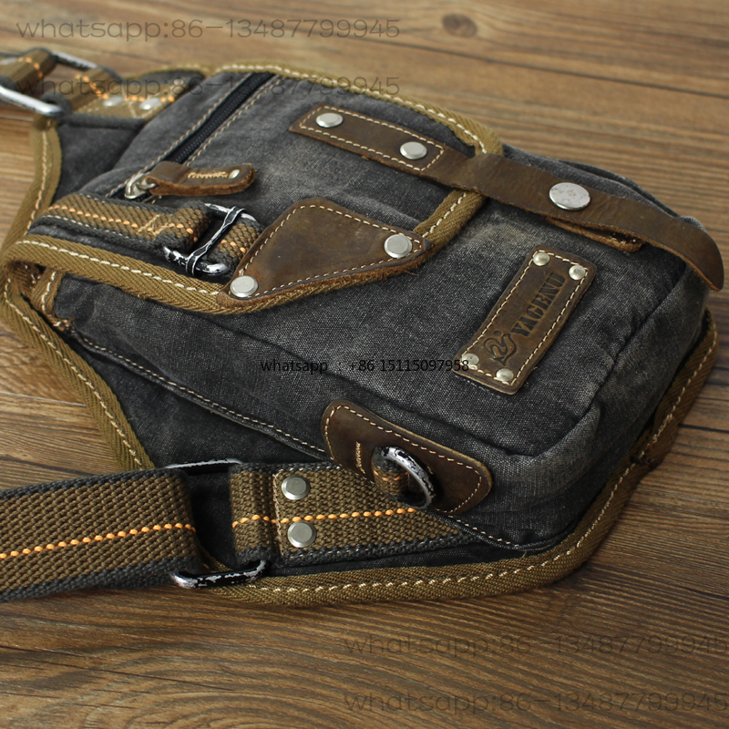Men's breast bag retro canvas  - Canvas Backpack Casual incelemesi ve fiyatı