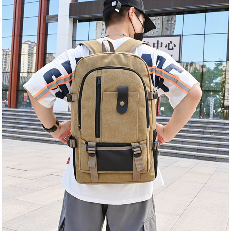 New Casual Camping Male Backpa - Canvas Backpack Casual incelemesi ve fiyatı