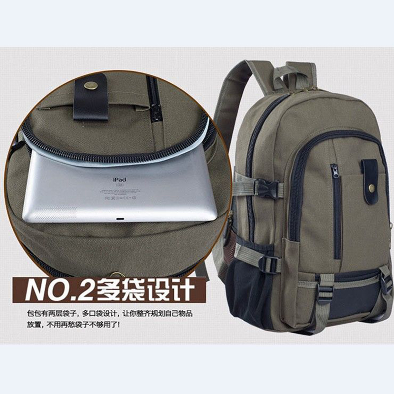 New Casual Camping Male Backpa - Canvas Backpack Casual incelemesi ve fiyatı