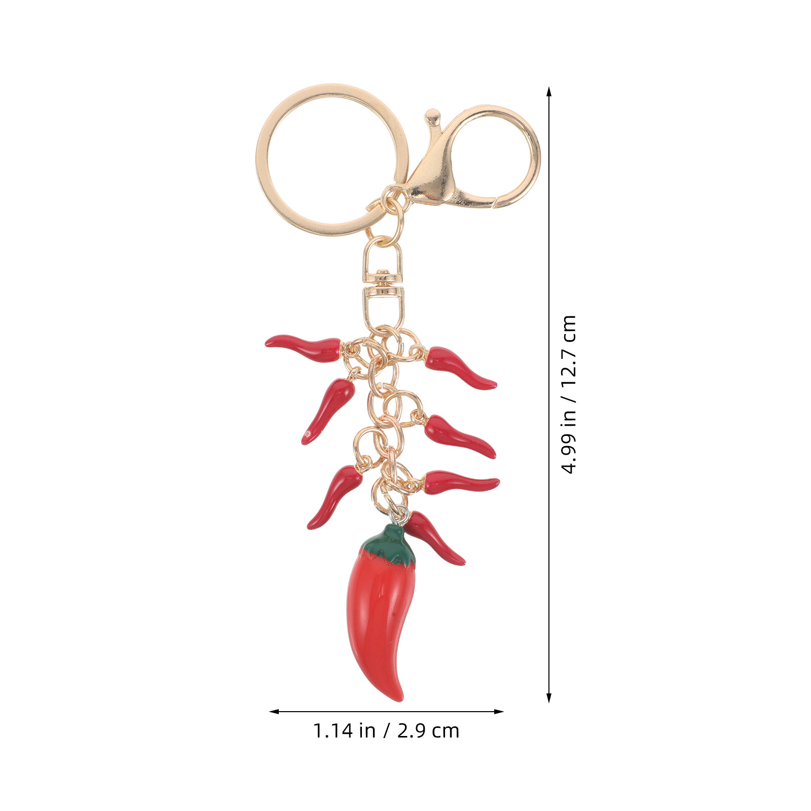 2Pcs Kawaii Chili Pepper Keych - Mini Backpack Purse incelemesi ve fiyatı