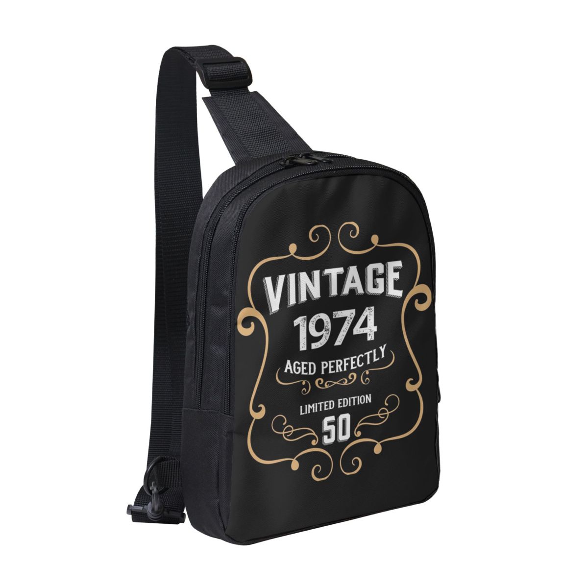 50th Birthday Vintage 1974 Age - Sling Backpack Shoulder incelemesi ve fiyatı