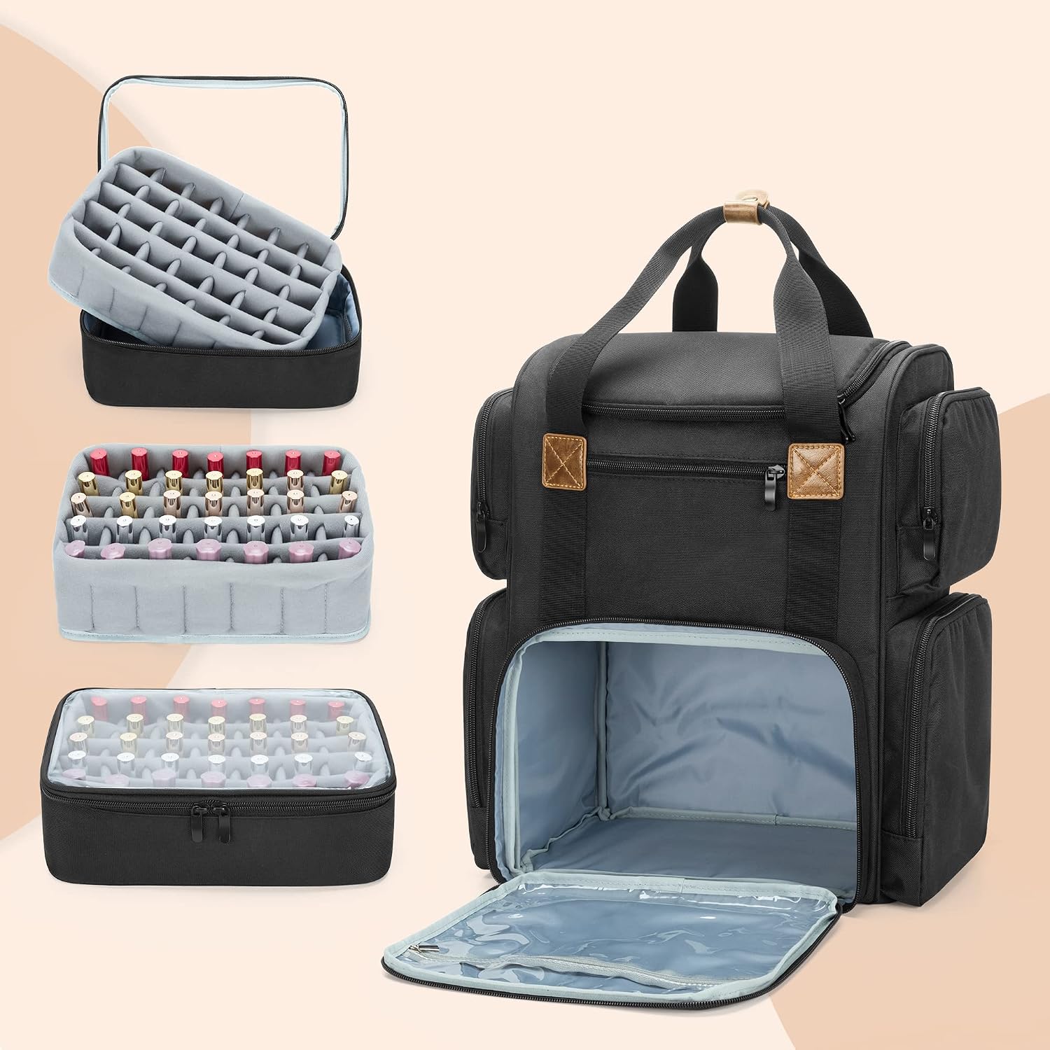Nail Polish Backpack Holds 70  - Laptop Sleeve Removable incelemesi ve fiyatı