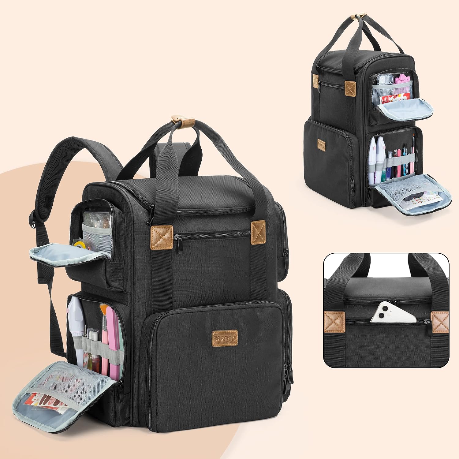 Nail Polish Backpack Holds 70  - Laptop Sleeve Removable incelemesi ve fiyatı