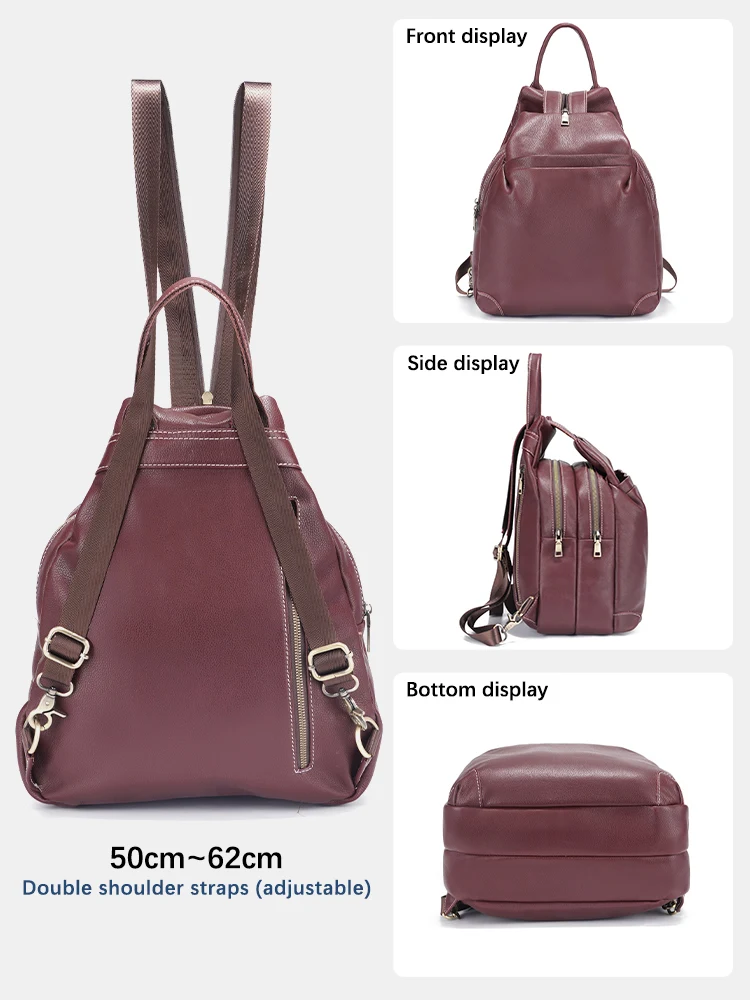 Zency Genuine Leather Women's  - Travel Backpack Anti Theft incelemesi ve fiyatı