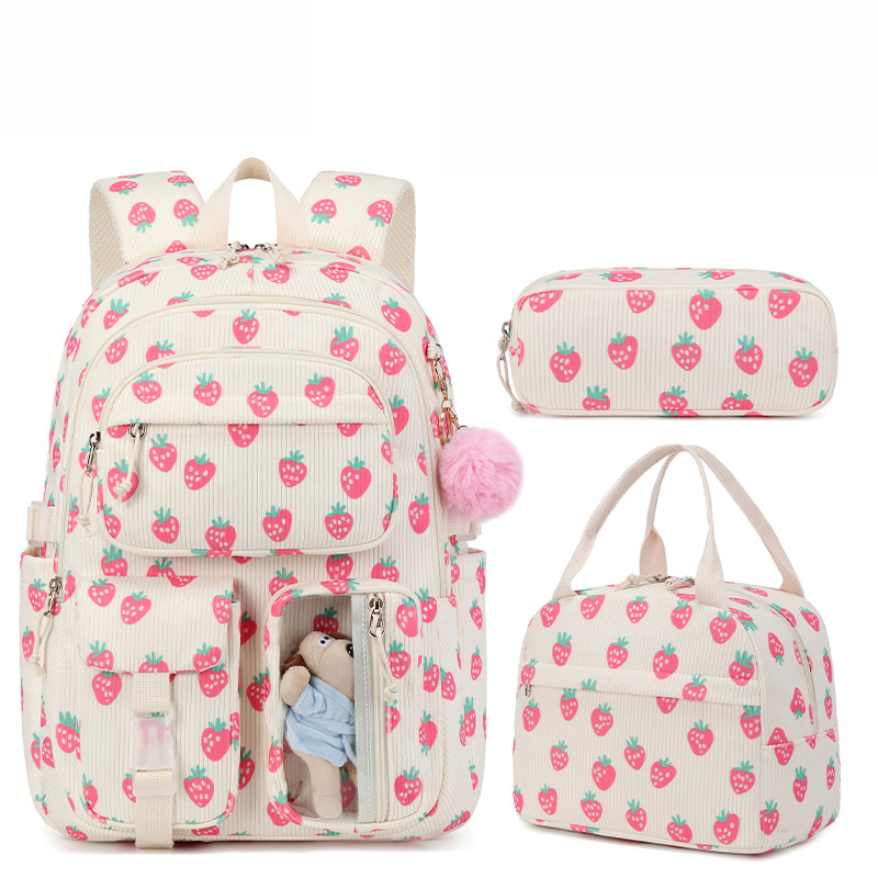 3pcs/set Corduroy School Backp - School Backpack Teen incelemesi ve fiyatı