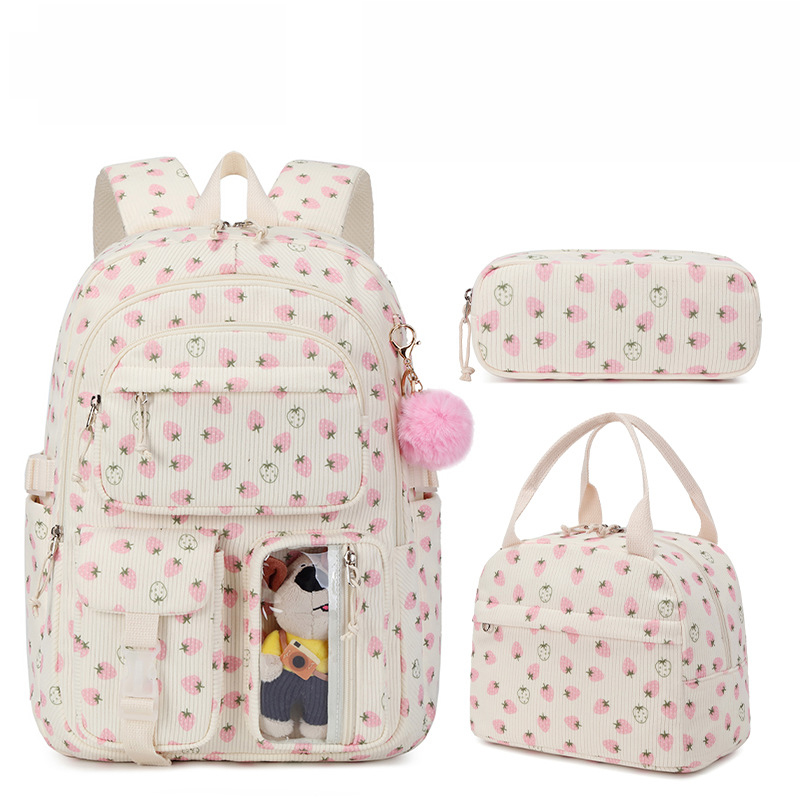 3pcs/set Corduroy School Backp - School Backpack Teen incelemesi ve fiyatı