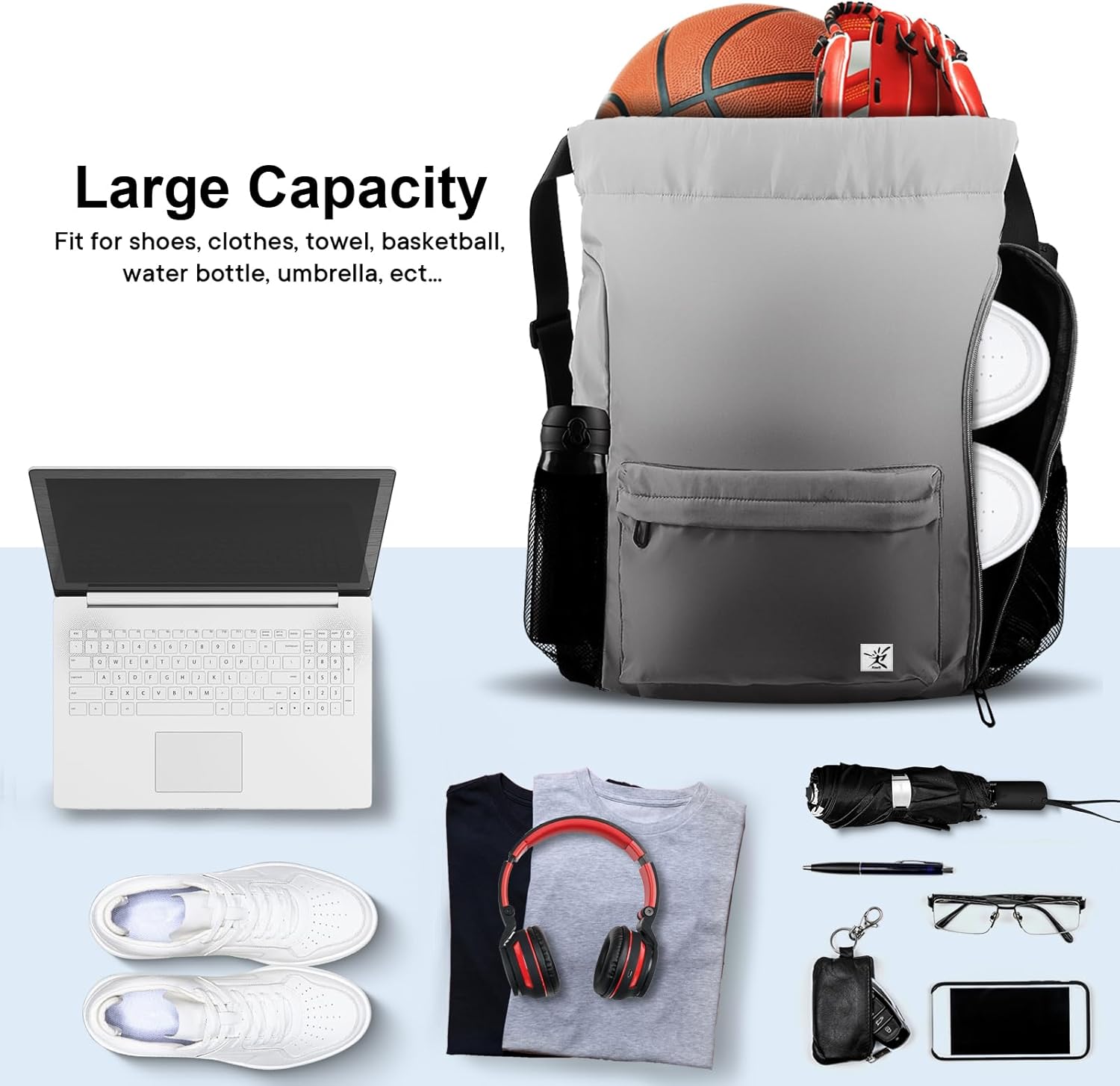 Drawstring Backpack with Mesh  - Drawstring Gym Bag incelemesi ve fiyatı