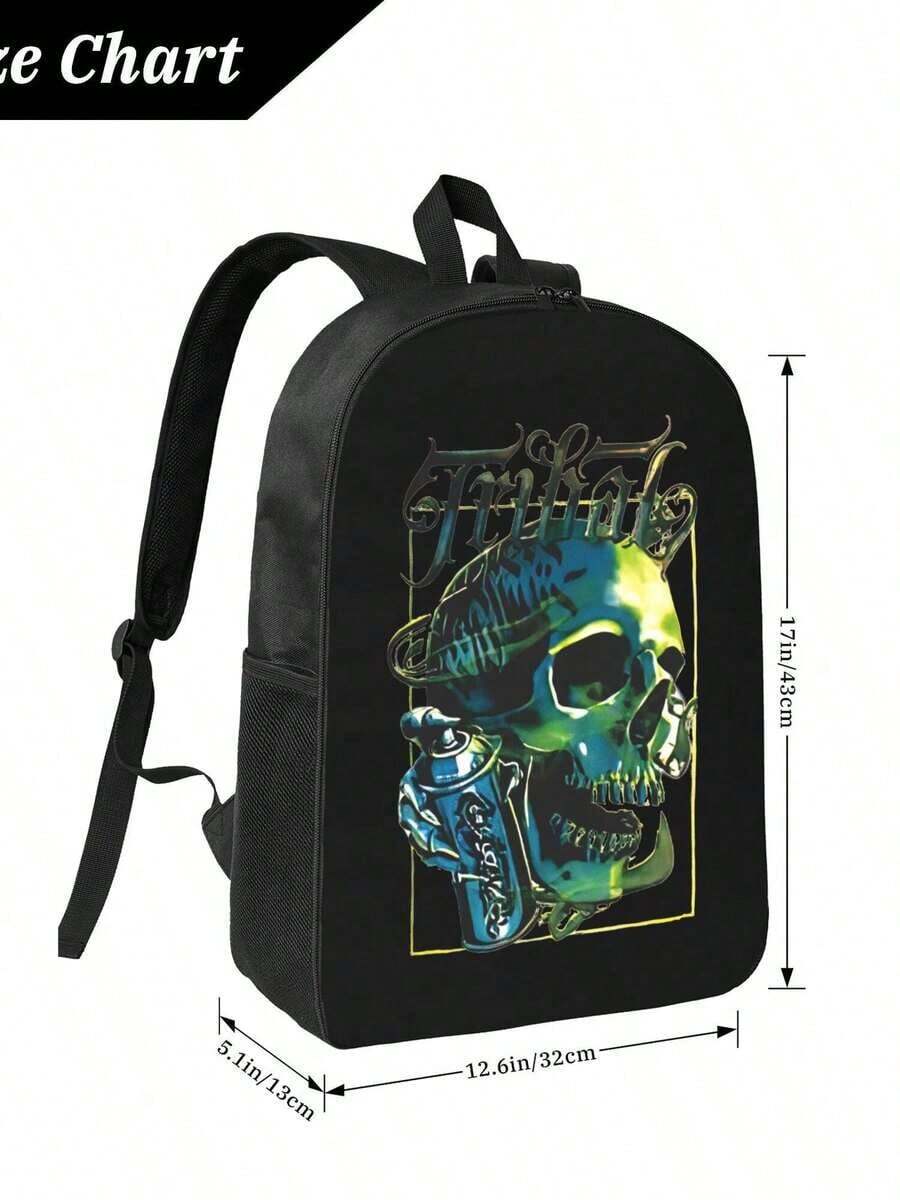 Graffiti Skull Waterproof Back - Travel Backpack Anti Theft incelemesi ve fiyatı