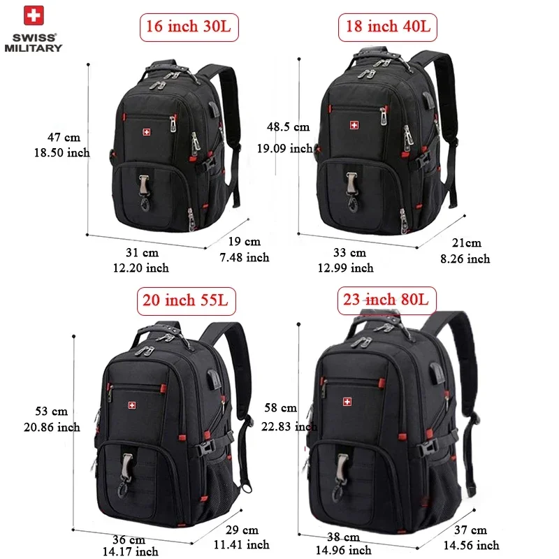SWISS 17' Laptop Backpack Wate - Rucksack Military Style incelemesi ve fiyatı
